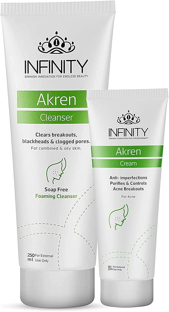 AKREN(FOAM CLEANSER FOR OILY&COMBINED 250ML+ACNE CR 60G)OFFER