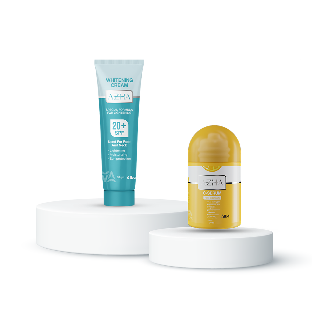 ALBA.AZHA(SERUM VIT C 30M+BODY LOT 100M+WHITENING CR 30M)OFFER
