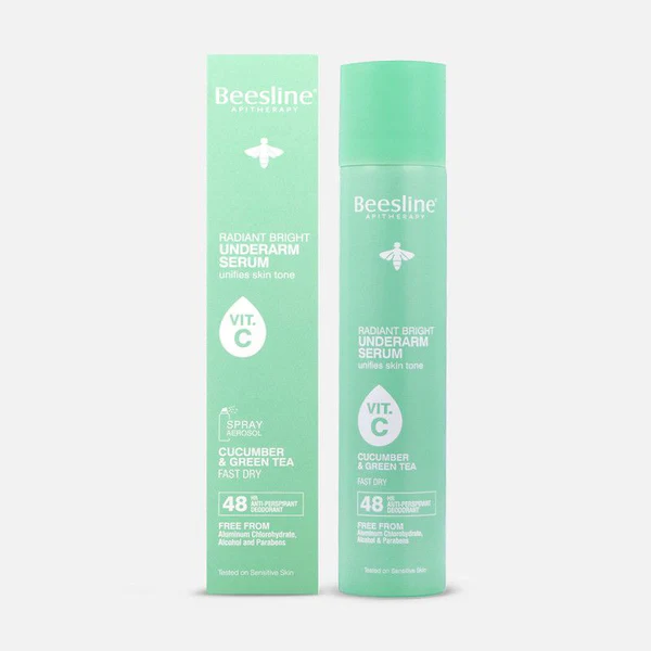 BEESLINE RADIANT BRIGHT UNDERARM SERUM VIT-C CUCUMBER&GREEN TEA 150M