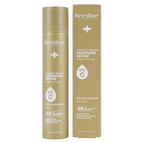 BEESLINE RADIANT BRIGHT UNDERARM SERUM VIT-C DELAYS SHAVING 150M