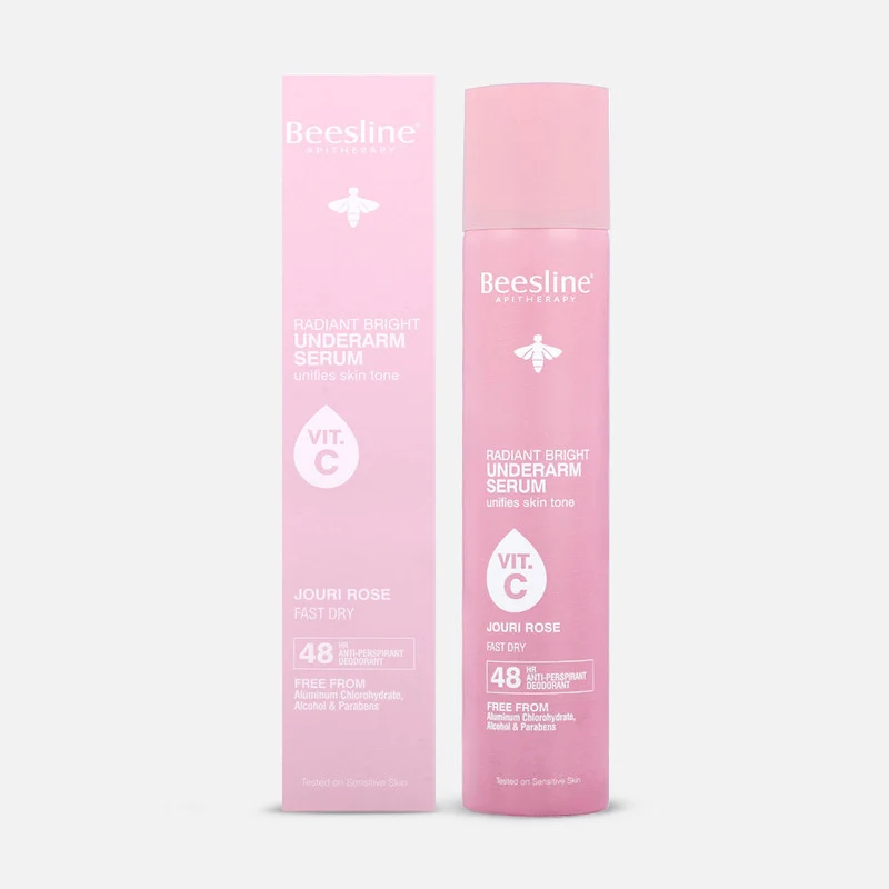BEESLINE RADIANT BRIGHT UNDERARM SERUM VIT-C JOURI ROSE 150M