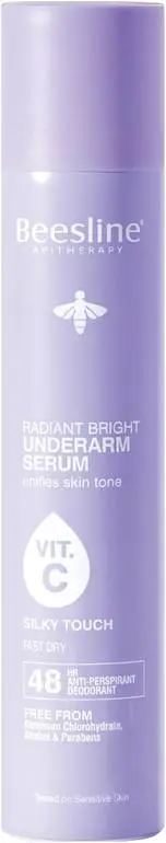 BEESLINE RADIANT BRIGHT UNDERARM SERUM VIT-C SILKY TOUCH 150M