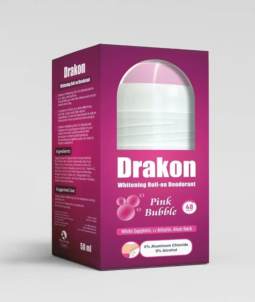 DRAKON DEO.WHITENING ROLL ON PINK BUBBLE 50M