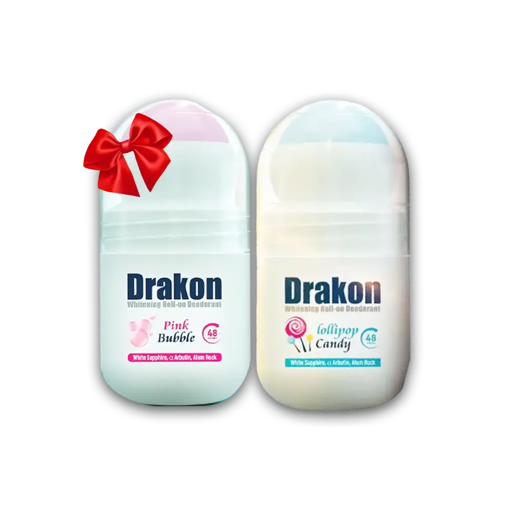 DRAKON DEO.WHITENING(LOLLIPOP CANDY+PINK BUBBLE)ROLL ON 50M OFFER