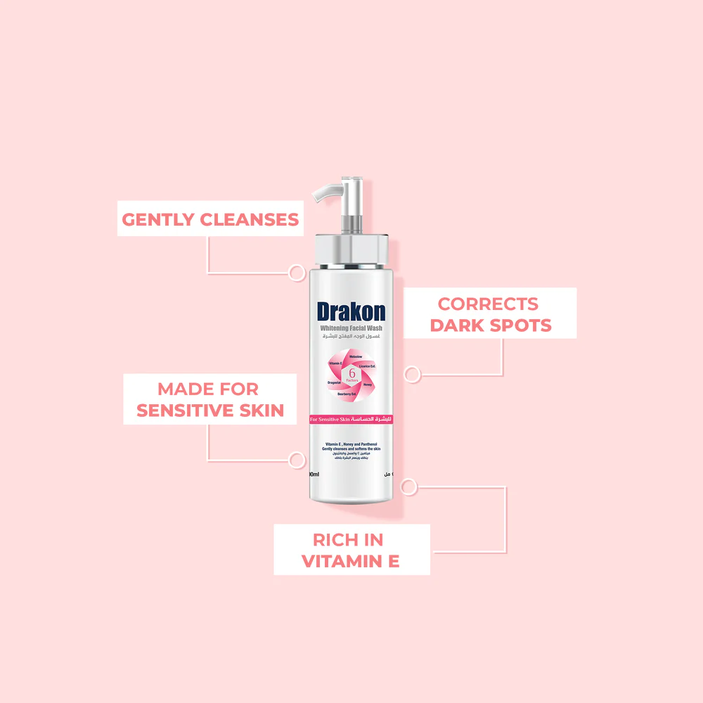 DRAKON FACIAL WASH FOR SENSITIVE SKIN PUMP 200ML