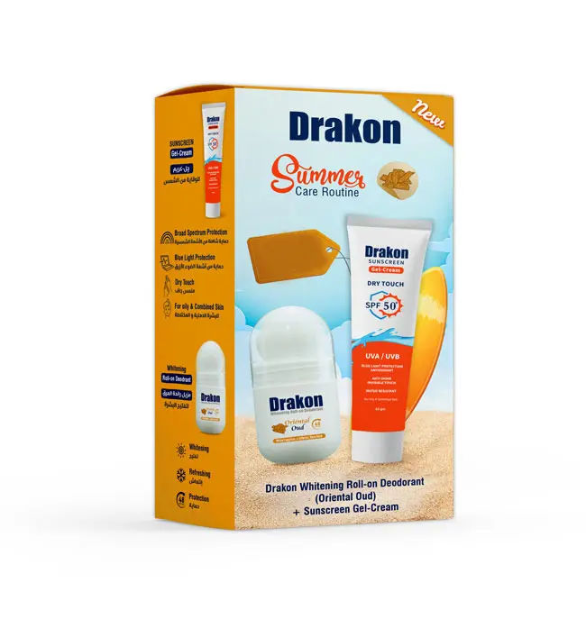DRAKON(SUNSCREEN +SPF 50 GEL CR.+OUD ROLL ON 50M)OFFER