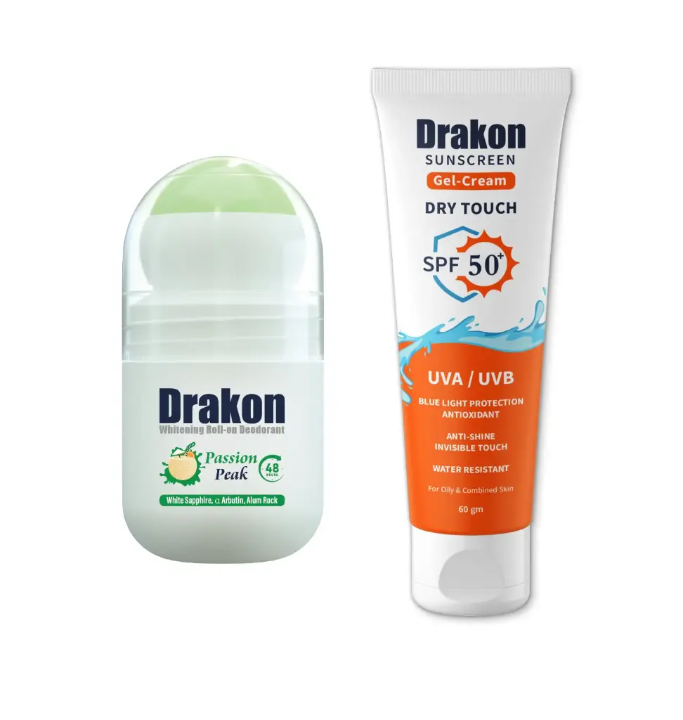 DRAKON(SUNSCREEN SPF50 GEL CR 60M+PASSION PEAK ROLL ON 50M)OFFER