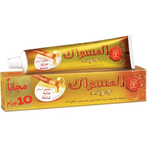 دابر المسواك معجون اسنان جولد 50جم(+10جم مجانا)