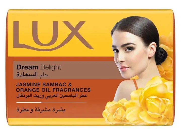 لوكس صابون حلم السعادة بعطر الياسمين وزيت البرتقال لبشرة مشرقة وعطرة 165جم