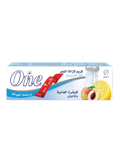 ون كريم ازالة الشعر (اثناء الاستحمام) برائحة الفواكة للبشرة العادية(ازرق) 40جم(وفر 1ج)