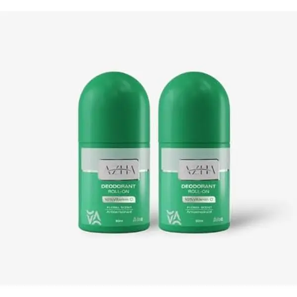 ALBA.AZHA DEO.WHITENING ROLL ON 10% VIT-C FLORAL SCENT(GREEN)60M 2BOX OFFER