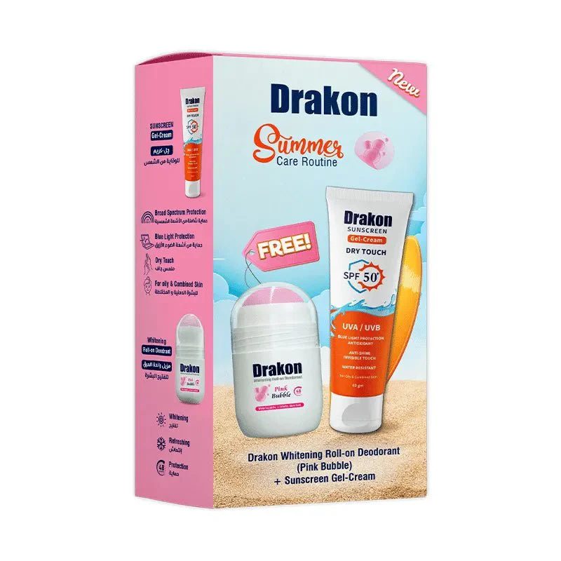 DRAKON SUNSCREEN GEL CREAM TINTED LIGHT 60M (1+1) OFFER