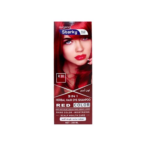 ستاركي شامبو الصبغة لتلوين الشعر لون احمر 250مل