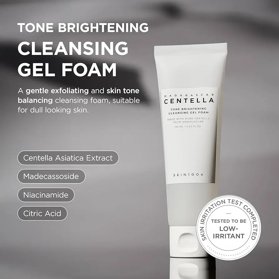 centella toner brightening cleansing gel foam 125 ml