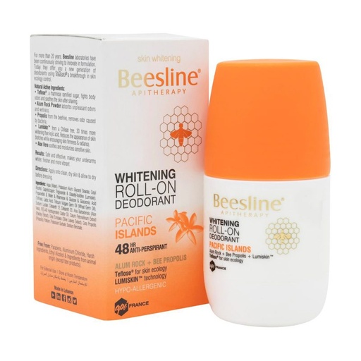 [D00174] BEESLINE DEO.PACIFIC ISLANDS WHITENING ROLL ON 50M