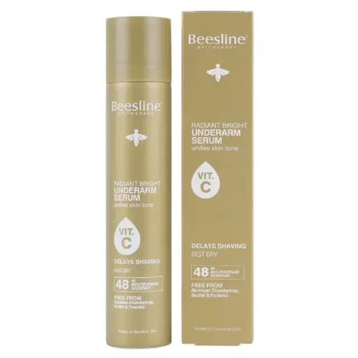 [D01556] BEESLINE RADIANT BRIGHT UNDERARM SERUM VIT-C DELAYS SHAVING 150M
