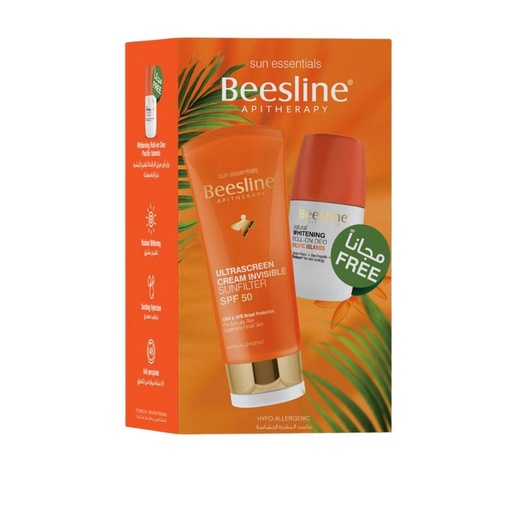[D0233] BEESLINE(ULTRA SCREEN INVSIBLE SUNFILTER (SPF50) CR 50M+ROLL ON OUD 50M)OFFER