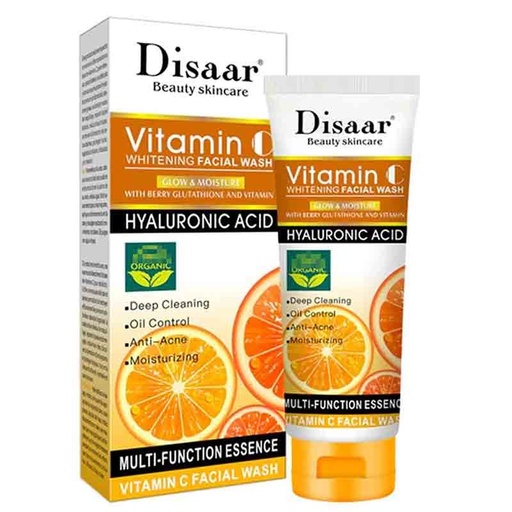[D02379] DISAAR WHITENING FACIAL WASH VIT-C & HYALURONIC 100ML