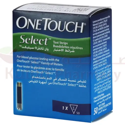 [D02127] وان تاتش سليكت شرائط سكر 50ق