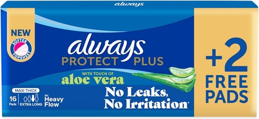 [P001022] الويز بروتكت بلس طويل بالالوفيرا (16 فوطة+2ق مجانا)